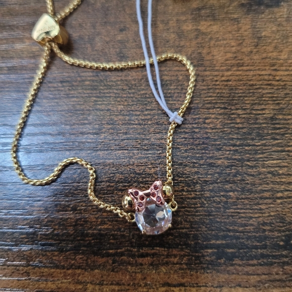 Kate Spade Clear Gold Minnie Mouse Bracelet NWT 💛 - Picture 2 of 4